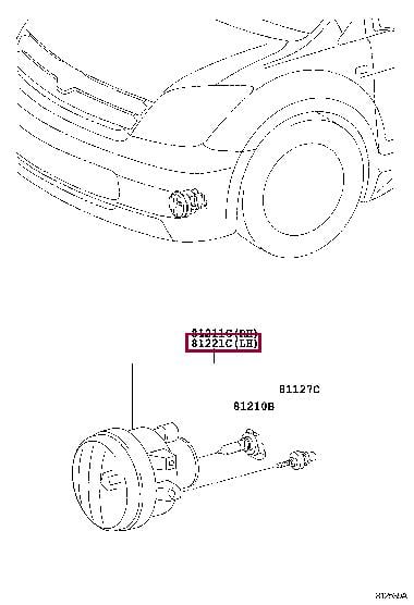 Купить Toyota 81221-52070 по низкой цене в Украине!