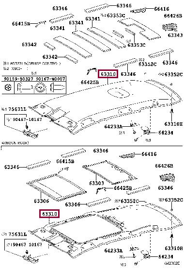 6331005580E1 Toyota Обшивка крыши