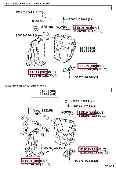 Кронштейн, фонарь указателя поворота Toyota 81519-47040