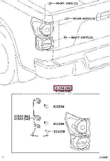 Купить Toyota 81550-0C070 по низкой цене в Украине!