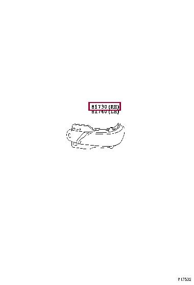 8173078010 Toyota Повторитель поворота