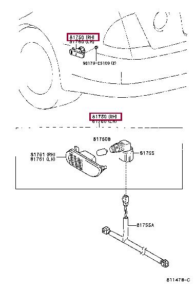 8175048010 Toyota Отражатель света