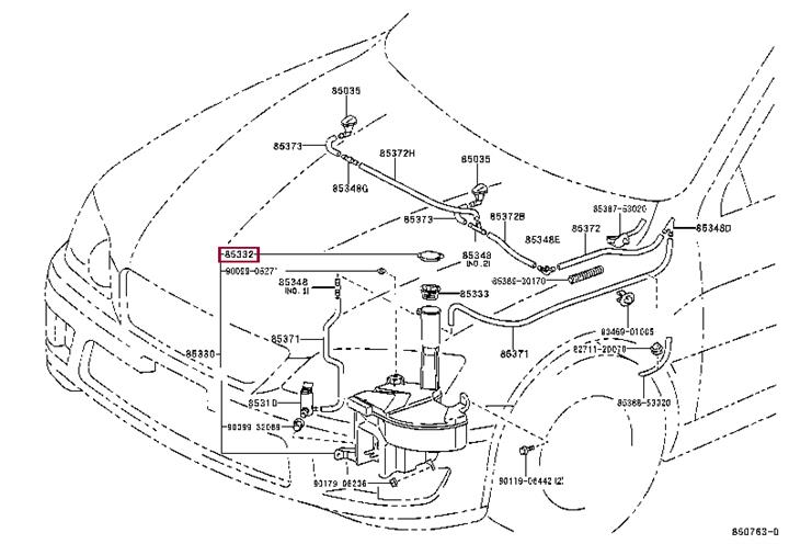 8531626030 Toyota Крышка бачка омывателя