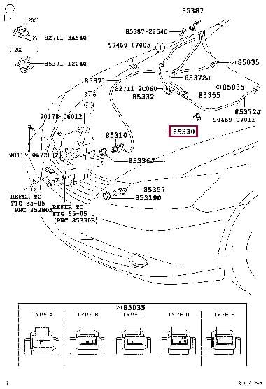 8535533101 Toyota Бачок омывателя