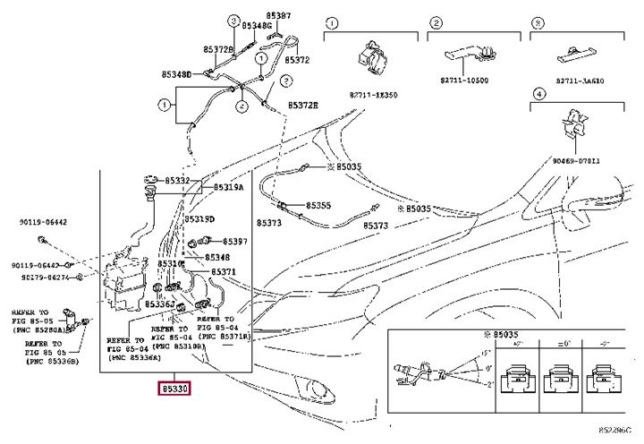 8535548060 Toyota Бачок омывателя
