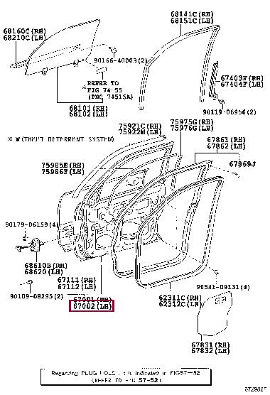 6700235532 Toyota Дверь передняя левая