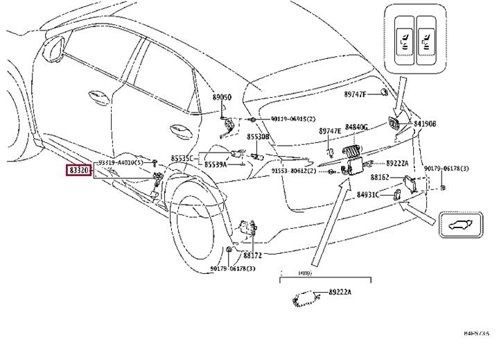 Датчик рівня палива Toyota 83320-49205