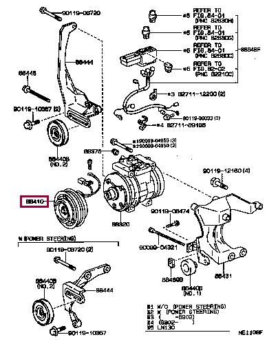 Toyota 88410-22480 Clutch assy, magnet 8841022480: Отличная цена - Купить в Украине на EXIST.UA! 8841022480 Toyota Clutch assy, magnet