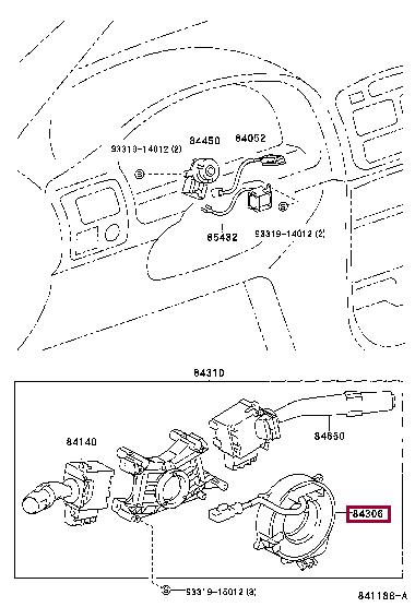 843060C010 Toyota Шлейф підрульовий
