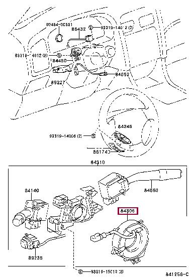 8430630160 Toyota Шлейф підрульовий
