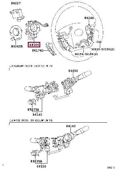 8430650210 Toyota Шлейф підрульовий