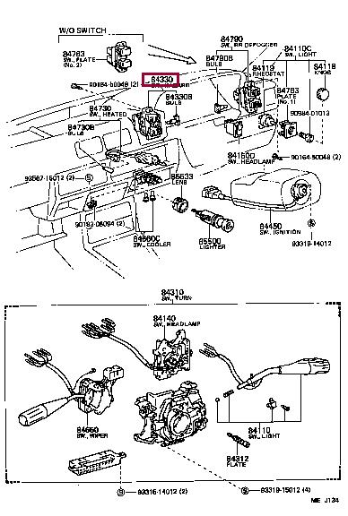 8433210120 Toyota Выключатель
