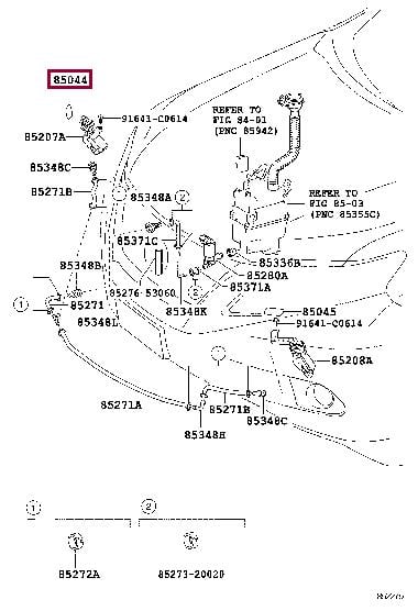 8504448010C0 Toyota Крышка форсунки омывателя фар