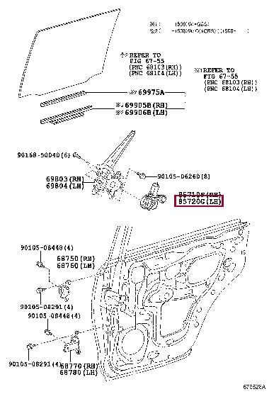 8571060181 Toyota Моторчик склопідйомника