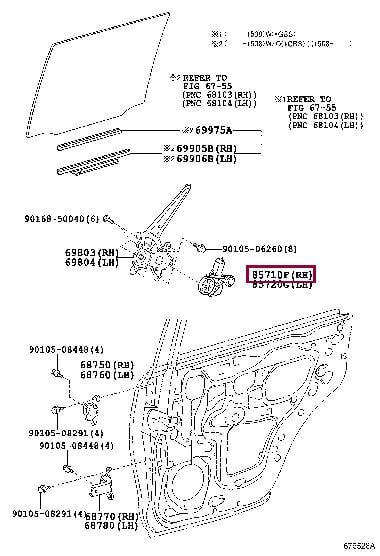 8572060161 Toyota Моторчик склопідйомника