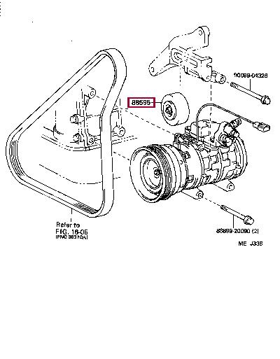Toyota 88440-20120 Pulley assy, idle 8844020120: Отличная цена - Купить в Украине на EXIST.UA! 8844020120 Toyota Pulley assy, idle