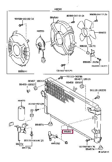 8846018030 Toyota Радиатор кондиционера (Конденсатор)