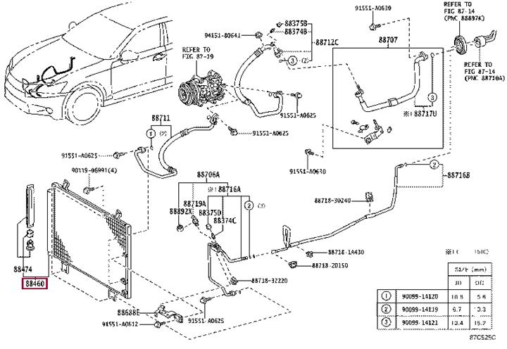 8846030C30 Toyota Радиатор кондиционера (Конденсатор)