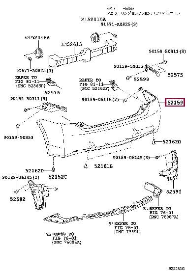 Купити Toyota 52159-47916 за низькою ціною в Україні!