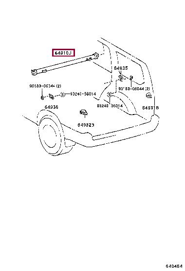 6491060060B1 Toyota Тент