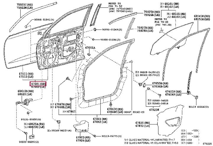 6700160850 Toyota Дверь передняя правая