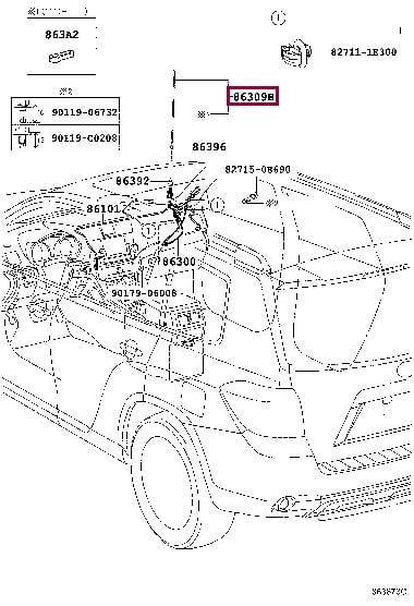 Купить Toyota 863090C020 – отличная цена на EXIST.UA!