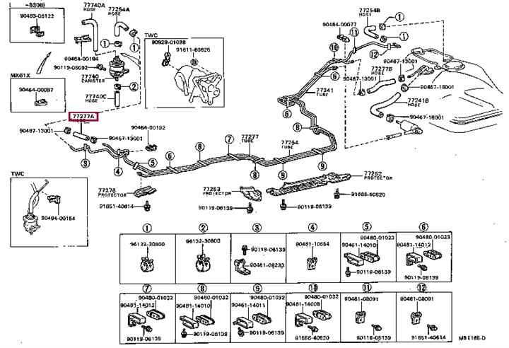9533608070 Toyota Шланг топливный