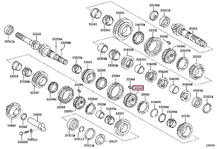 Купити Toyota 33362-05032 за низькою ціною в Україні!