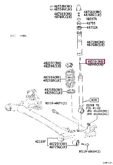 Toyota 48530-0H061 Автозапчастина 485300H061: Приваблива ціна - Купити в Україні на EXIST.UA! 485300H061 Toyota Автозапчастина