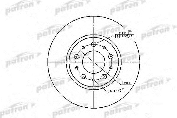 Patron PBD1697 Диск гальмівний передній вентильований PBD1697: Купити в Україні - Добра ціна на EXIST.UA!
