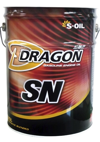 S-Oil DSN52020 Моторна олива S-Oil Dragon 5W-20, 20л DSN52020: Купити в Україні - Добра ціна на EXIST.UA!