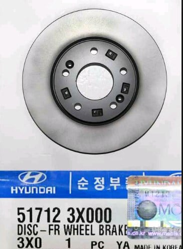 Hyundai/Kia 51712 3X000 Диск гальмівний передній вентильований 517123X000: Купити в Україні - Добра ціна на EXIST.UA!