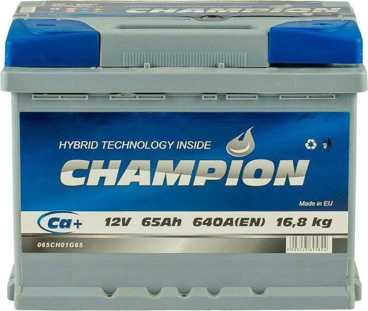 Champion Battery CHG65-0 Акумулятор Champion Battery 12В 65Ач 640А(EN) R+ CHG650: Купити в Україні - Добра ціна на EXIST.UA!