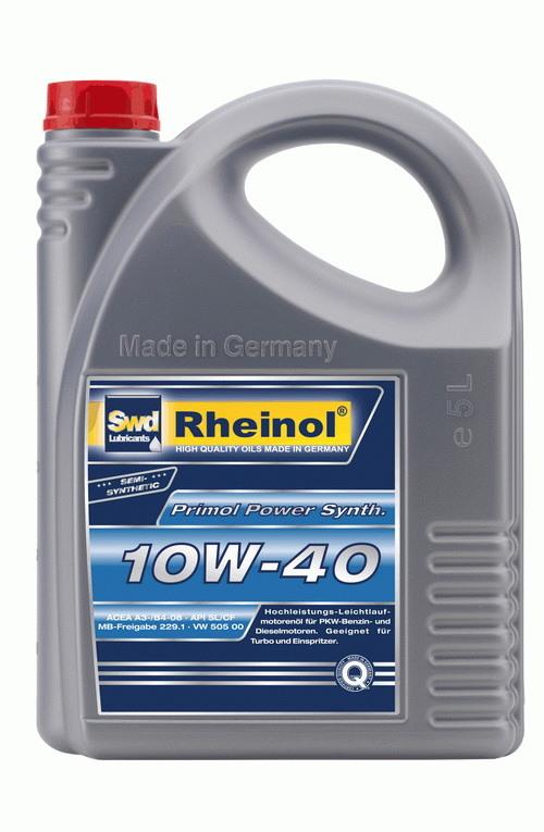 SWD Rheinol 31345.570 Моторна олива SWD Rheinol Primol Power Synth. 10W-40, 5л 31345570: Купити в Україні - Добра ціна на EXIST.UA!