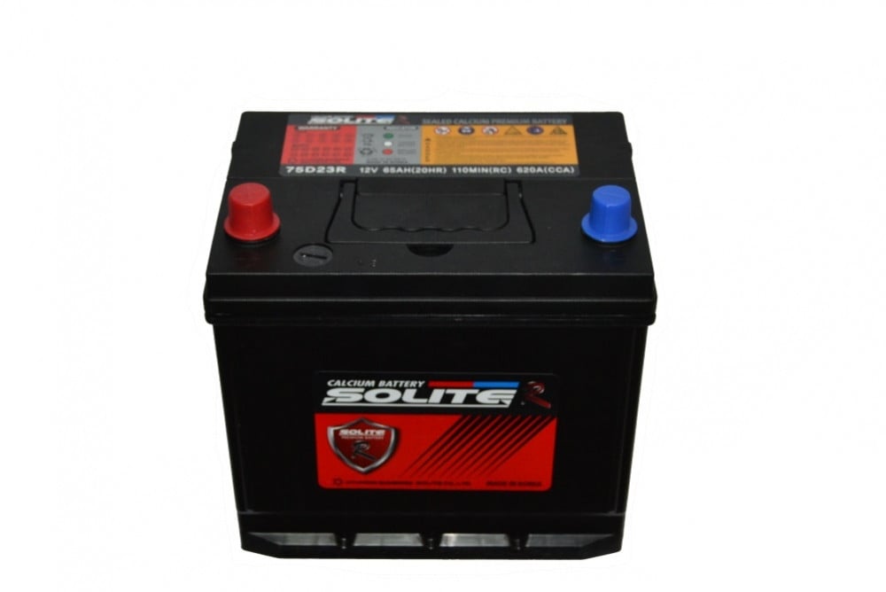 Solite R 75D23R Акумулятор Solite r 12В 65Ач 620А(EN) L+ 75D23R: Приваблива ціна - Купити в Україні на EXIST.UA!