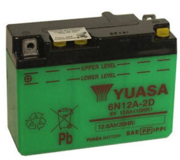 Yuasa 6N12A2D Акумулятор Yuasa 6В 12Ач 100А(EN) L+ 6N12A2D: Купити в Україні - Добра ціна на EXIST.UA!