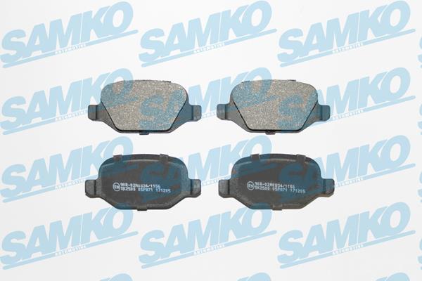 Samko 5SP871 Гальмівні колодки, комплект 5SP871: Купити в Україні - Добра ціна на EXIST.UA!