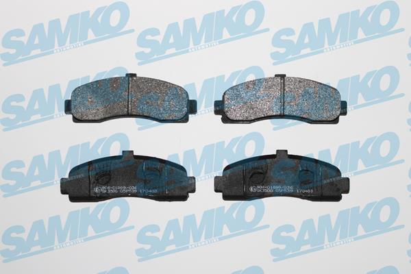 Samko 5SP539 Гальмівні колодки, комплект 5SP539: Купити в Україні - Добра ціна на EXIST.UA!