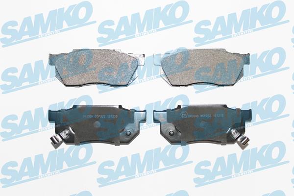 5SP322 Samko Гальмівні колодки, комплект