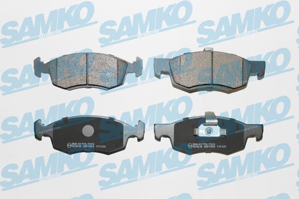 5SP1654 Samko Тормозные колодки дисковые, комплект