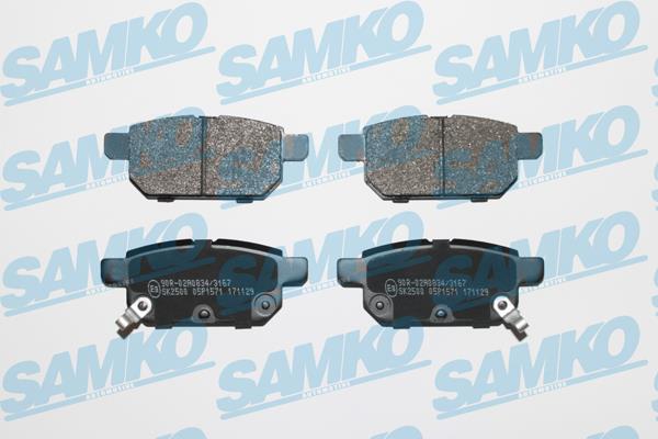 Samko 5SP1571 Гальмівні колодки, комплект 5SP1571: Купити в Україні - Добра ціна на EXIST.UA!