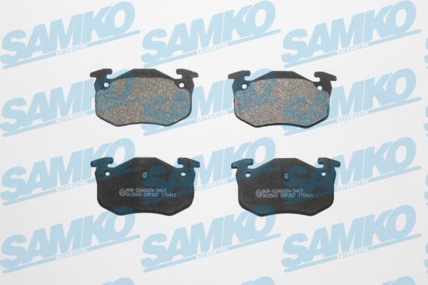 Samko 5SP307 Гальмівні колодки, комплект 5SP307: Купити в Україні - Добра ціна на EXIST.UA!