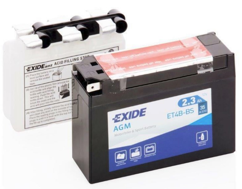 Exide ET4B-BS Акумулятор Exide AGM 12В 2,3Ач 35А(EN) L+ ET4BBS: Купити в Україні - Добра ціна на EXIST.UA!