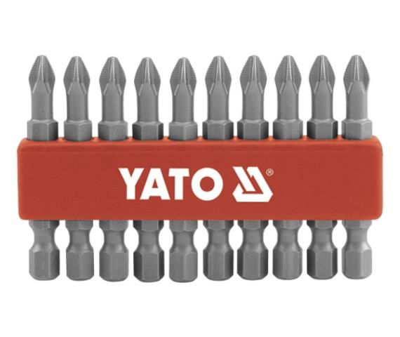 Yato YT-0477 Набір біт хрестових РН1 1/4" 50мм 10шт YT0477: Купити в Україні - Добра ціна на EXIST.UA!