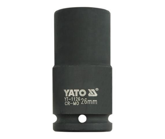 Yato YT-1126 Головка торцева ударна шестигранна подовжена, 26 мм, 3/4" YT1126: Купити в Україні - Добра ціна на EXIST.UA!