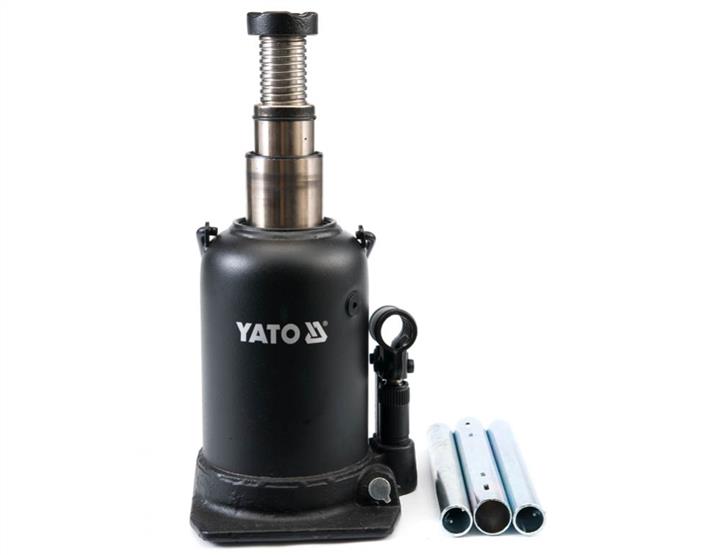 Yato YT-1715 Домкрат гідравлічний пляшковий 12 т, два штоки, 230-593 мм YT1715: Купити в Україні - Добра ціна на EXIST.UA!