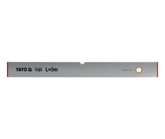Yato YT-3074 Правило-рівень 2 капсули 3000мм YT3074: Купити в Україні - Добра ціна на EXIST.UA!