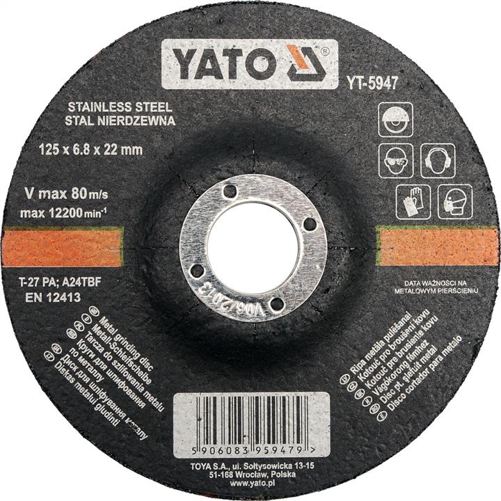 Yato YT-5947 Диск зачистний по металу 125х6, 8х22мм YT5947: Купити в Україні - Добра ціна на EXIST.UA!