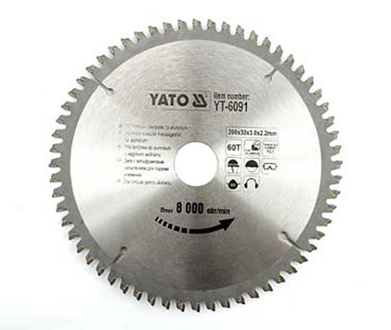 YT6091 Yato Диск пильный по алюминию 200х30х60 мм