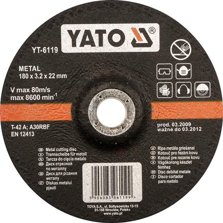 Yato YT-6139 Диск зачистний по металу 180x8 мм YT6139: Купити в Україні - Добра ціна на EXIST.UA!